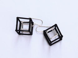 CUBE - BLACK & WHITE - BW002 2 Cube Earrings