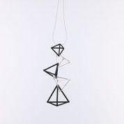 TRIANGLE - BLACK & WHITE - BWT018 5 Triangle Pendants