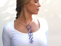 Colorful 3D Nylon Cube Pendant