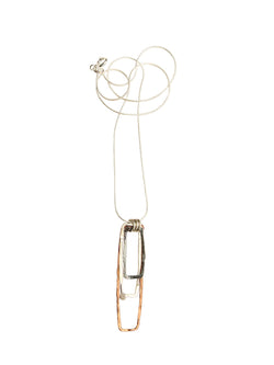 ECLIPSE 3 hoop pendant - white, black, copper