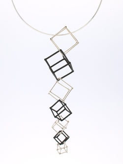 CUBE - BLACK & WHITE - BW019 7 Cube Pendant