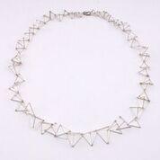 TRIANGLE - SILVER - TR007-012 Triangle Necklaces