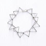 TRIANGLE - SILVER - TR013 Triangle Bracelet