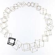 CUBE - WHITE & BLACK - WB007 18" Cube Necklaces