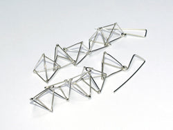 TRIANGLE - SILVER - TR004 5 Triangle Earrings