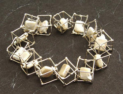 Cube & Pearl Bracelet